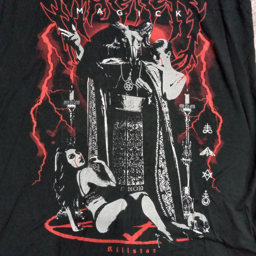 SOLD @ MARKET Killstar magick dark lord bell sleeve gothic top! Nwt! FINAL PRICE - Picture 2 of 14